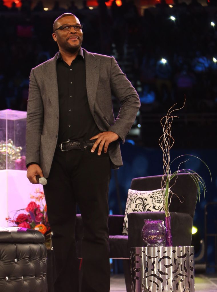 Tyler Perry And Cathy Hughes At Women's Empowerment 2014