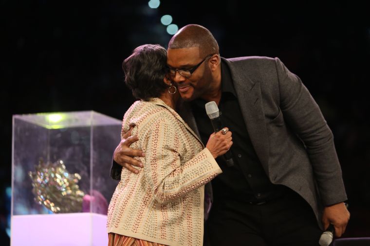 Tyler Perry And Cathy Hughes At Women's Empowerment 2014
