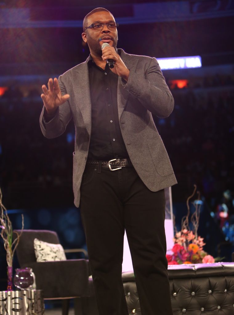 Tyler Perry And Cathy Hughes At Women's Empowerment 2014
