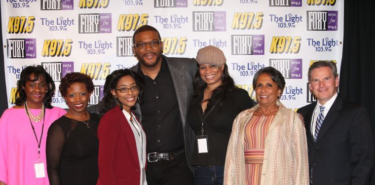 Tyler Perry And Cathy Hughes At Women's Empowerment 2014