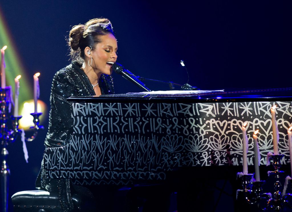 Alicia Keys In Concert At Palais Des Congres