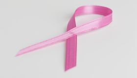 Close up of Breast Cancer Awareness Ribbon