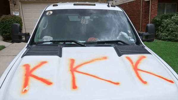 KKK Defaces Truck