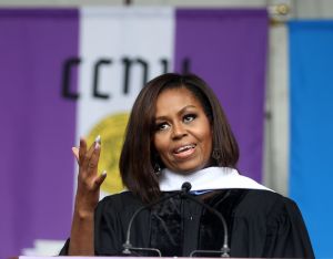 First Lady Michelle Obama Speaks At The City College Of New York's 170th Commencement Ceremony