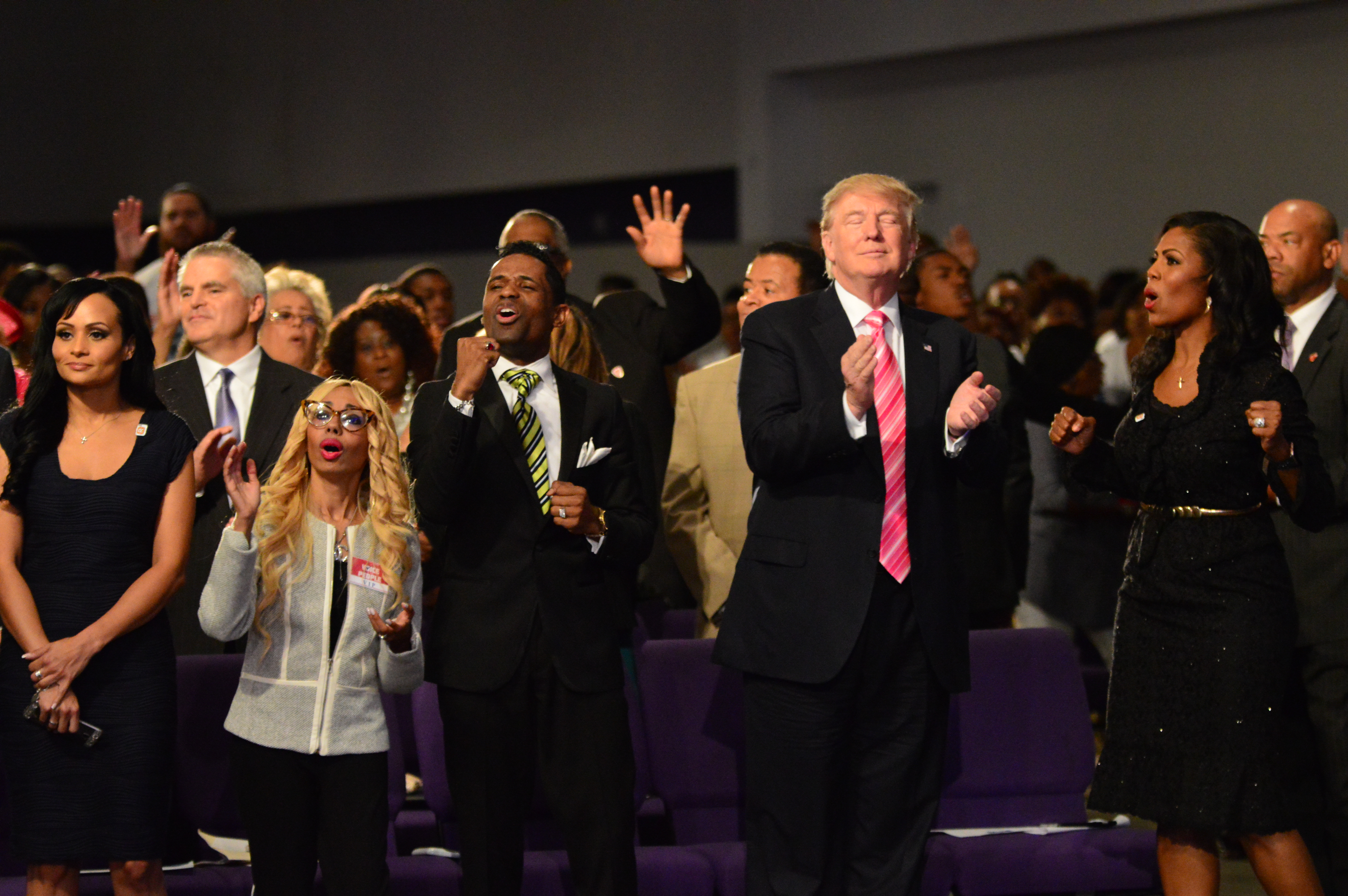 Donald Trump's Visit To Detroit Church