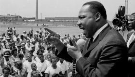 Dr. King Speaks At Rally
