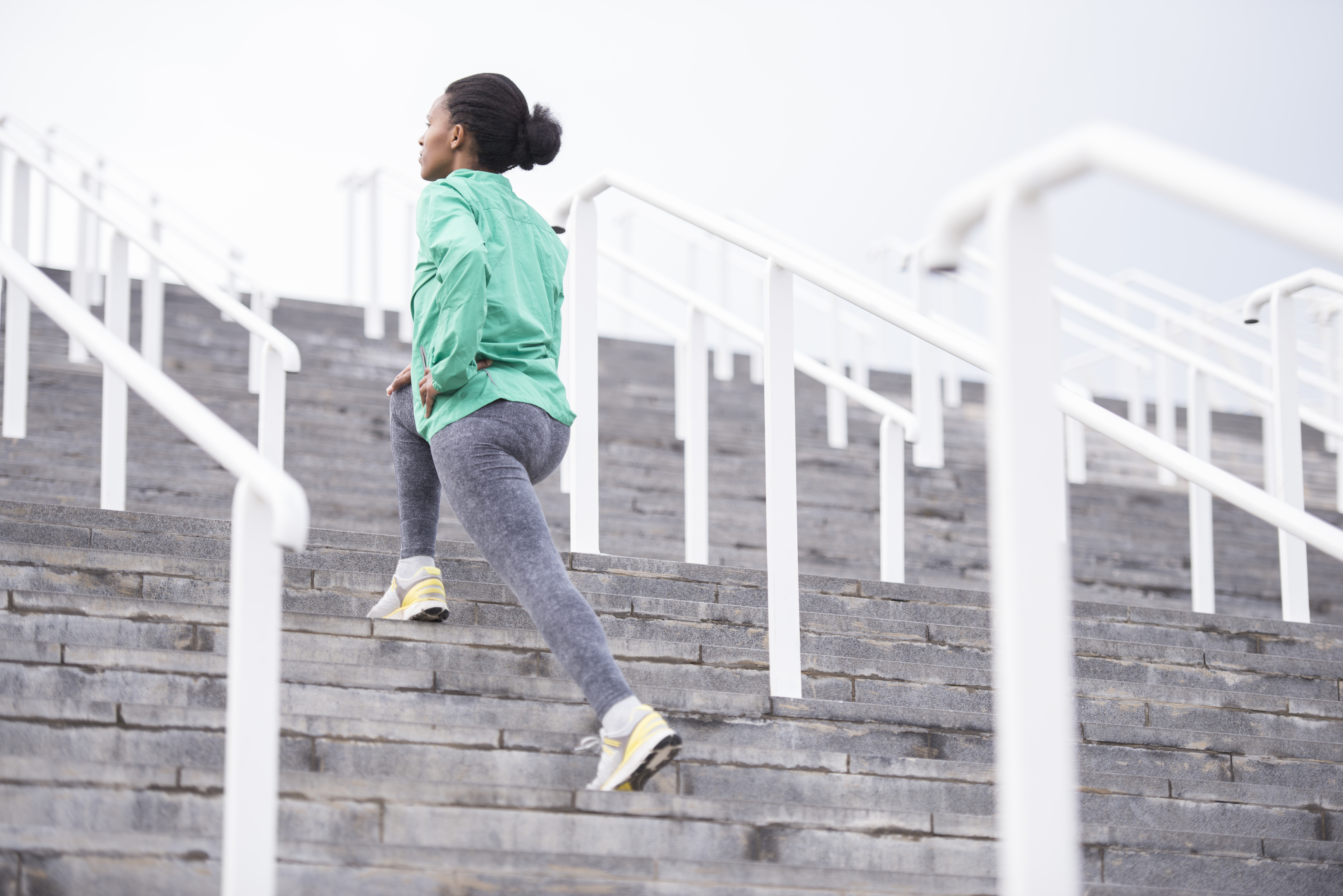 Woman workout routine.