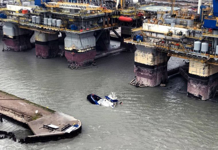 Destruction And Flooding After Hurricane Harvey Slams Into Texas Gulf Coast