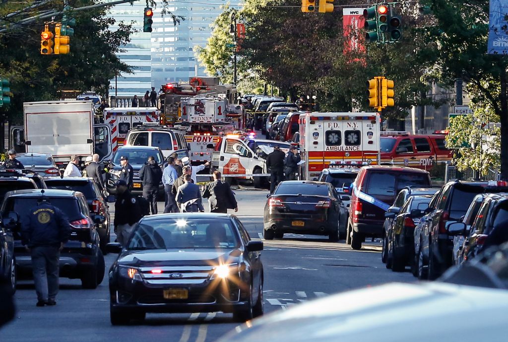 Multiple People Injured After Truck Plows Through New York City Bike Path