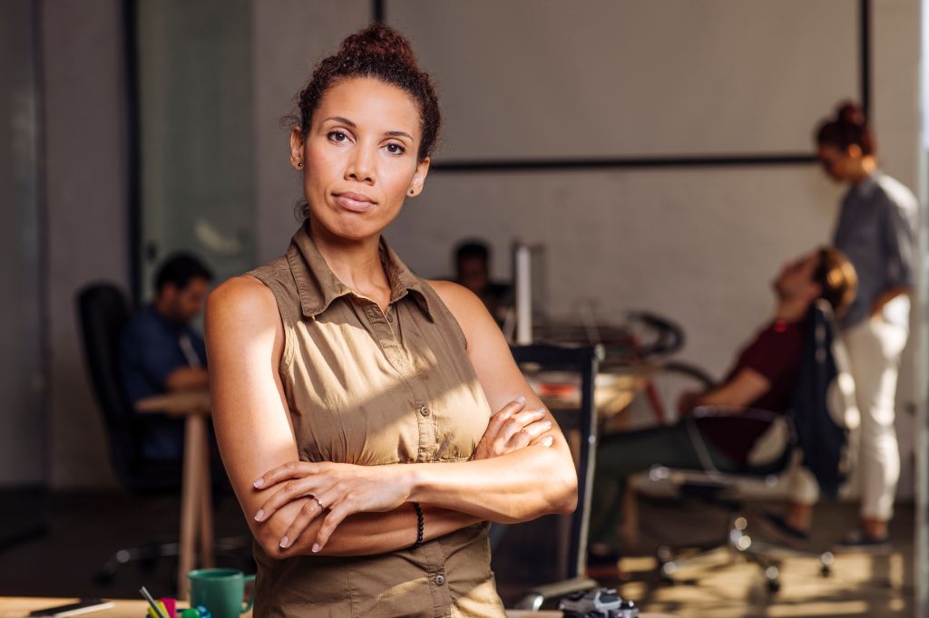 Portrait of young successful woman