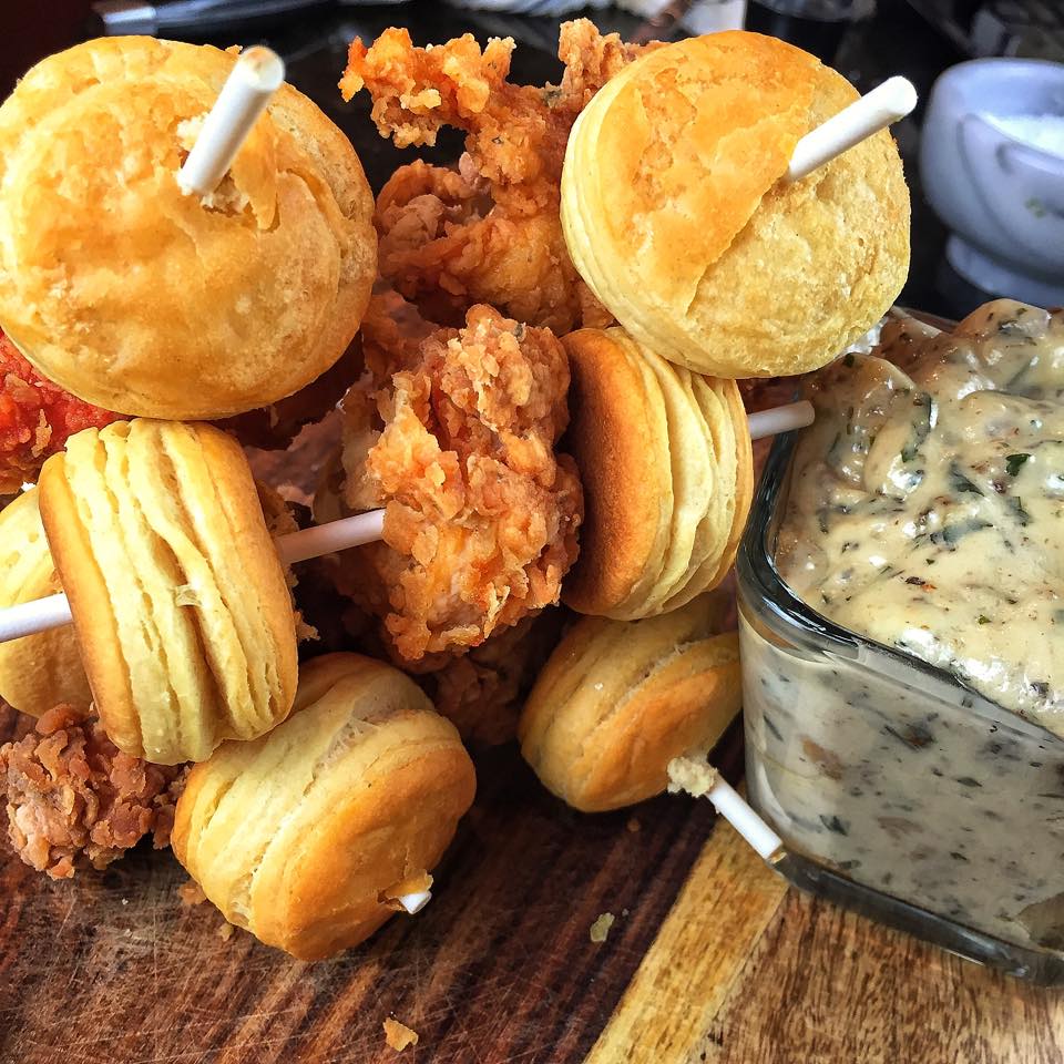 Chicken & Biscuits On A Stick