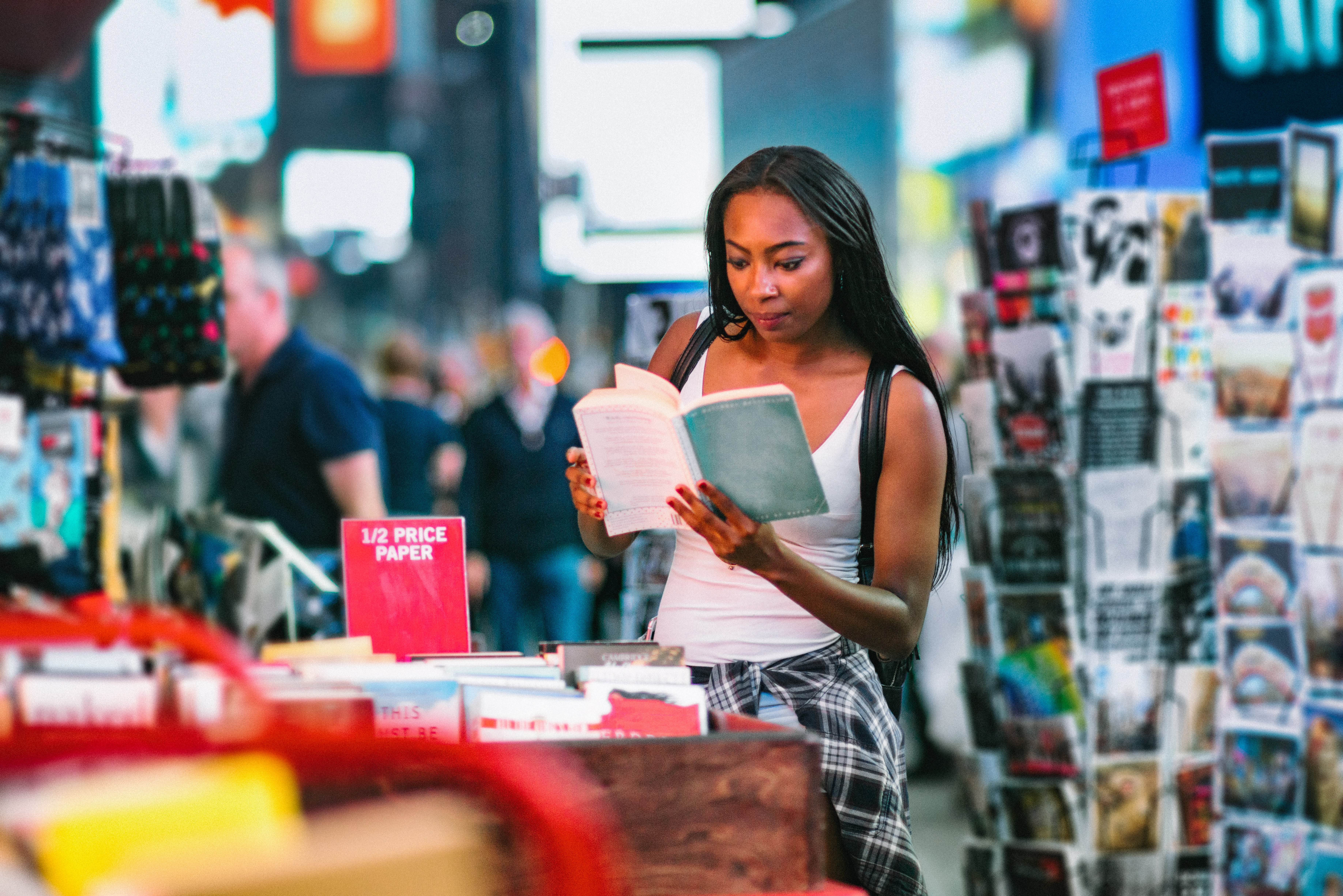 Woman Buying Books