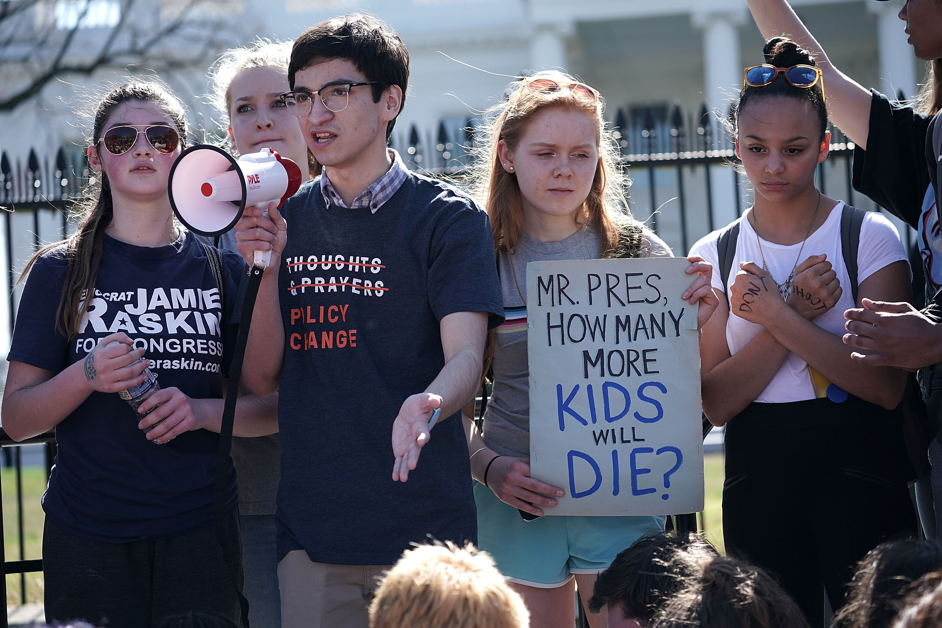Students From A Maryland High School Organize Walkout And March On Capitol Demanding Gun Control Action From Congress