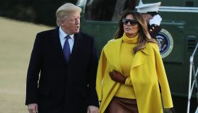 President And Mrs Trump Return To The White House