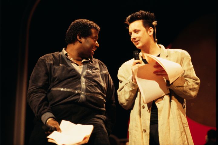 Luther Vandross and Boy George at the Apollo Theater