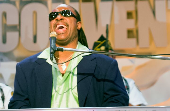 Stevie Wonder at DNC Convention Los Angeles