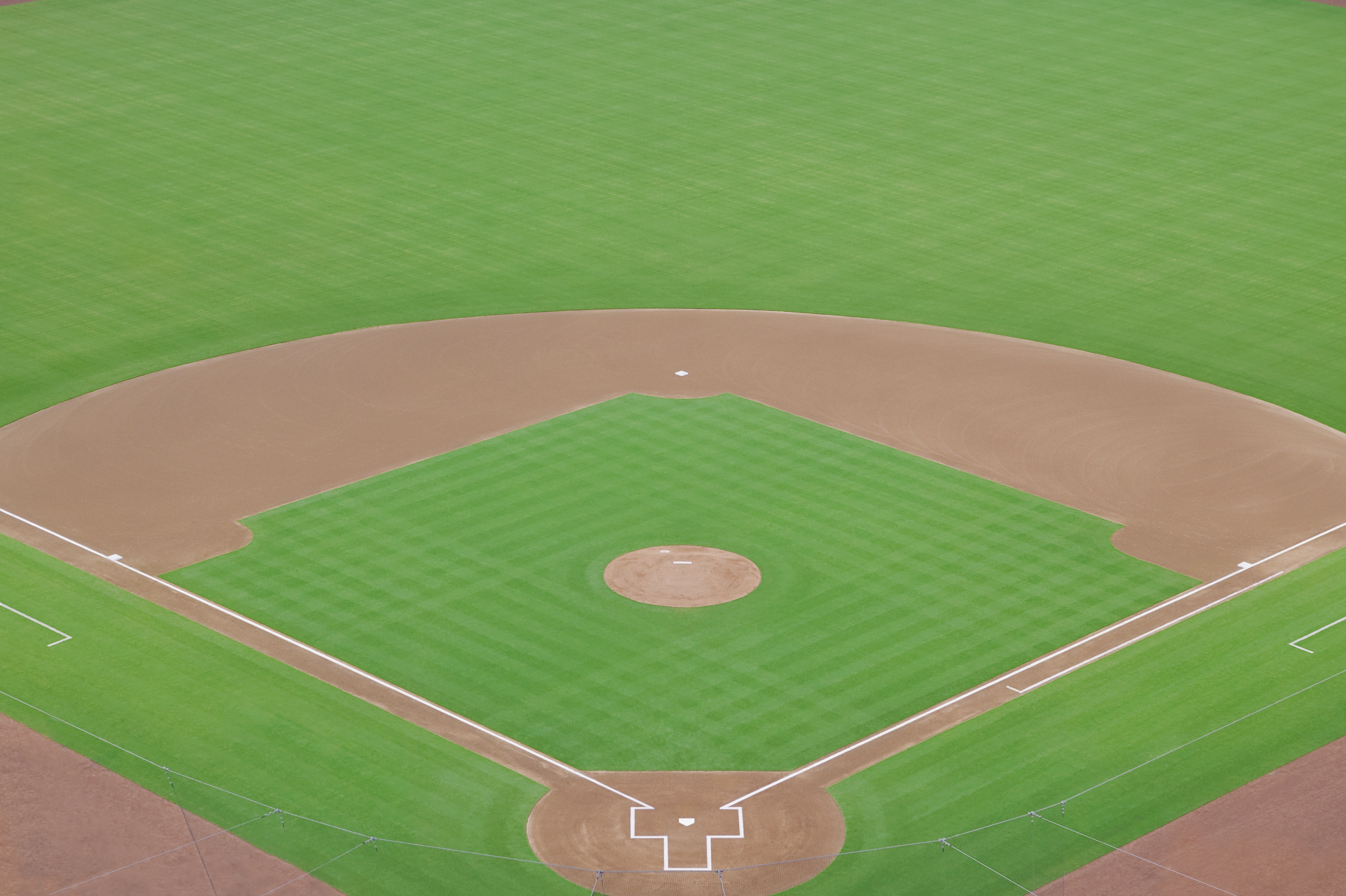Empty baseball field
