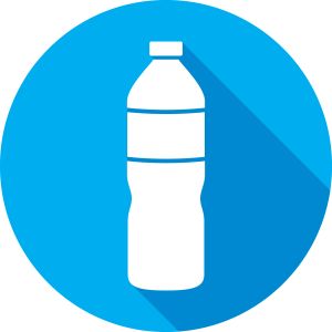 Water Bottle Icon Silhouette