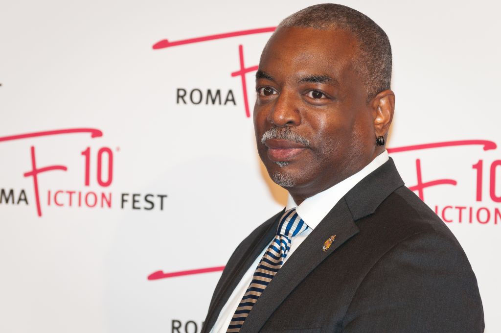 LeVar Burton walking the red carpet of 'Roots' during the...