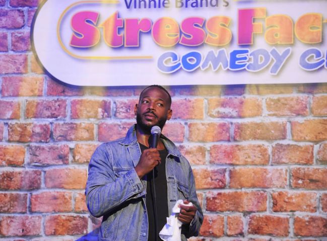 Marlon Wayans Performs At The Stress Factory Comedy Club