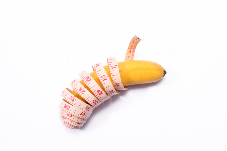 Banana Wrapped With Tape Measure
