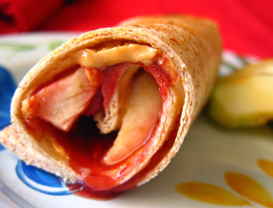 Peanut Butter, Jelly & Apple Roll-Ups