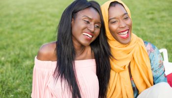 #MuslimGirls Sharing A Laugh During A Picnic