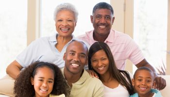 Multi-Generations Black Family