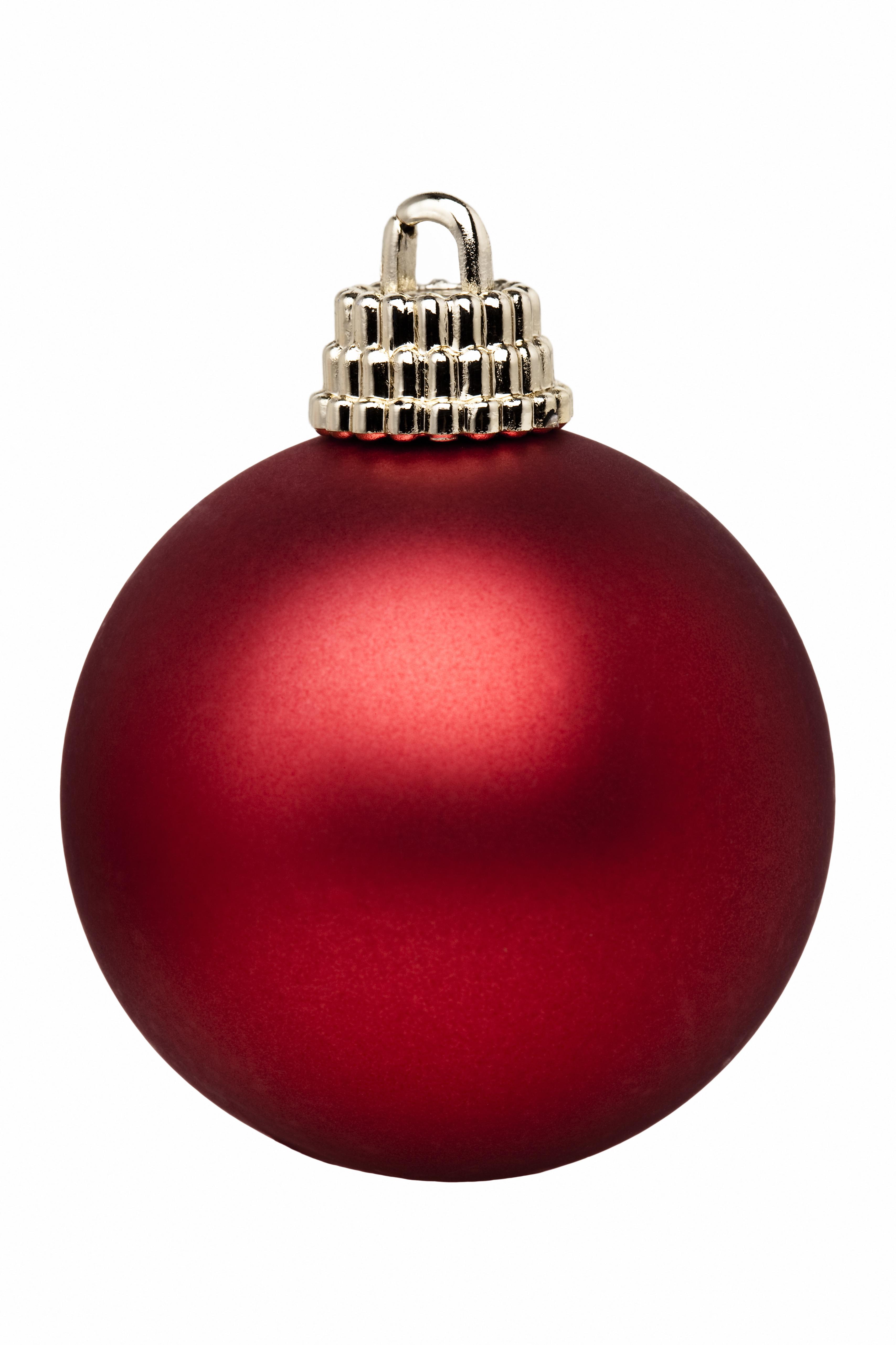 Red christmas tree ball / bauble decoration
