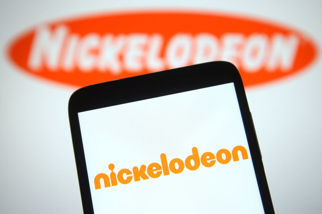In this photo illustration a Nickelodeon (Nick) logo of an...