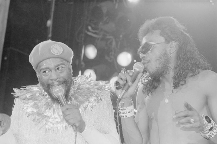George Clinton and Garry Shider of P-Funk All-Stars