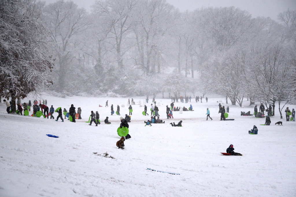 Winter Storm Brings Rare Snowfall To North Carolina