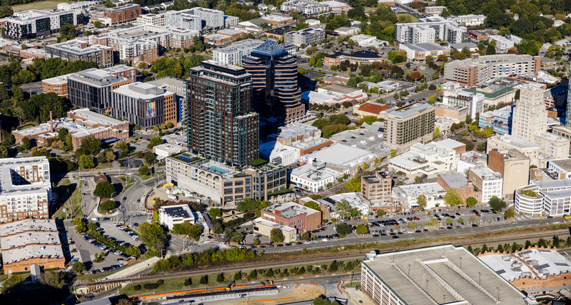 Aerial of Downtown Durham