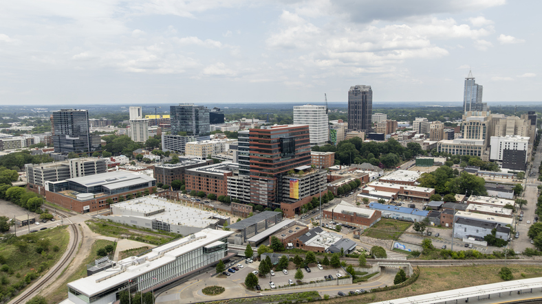 Aerial of Downtown Raleigh